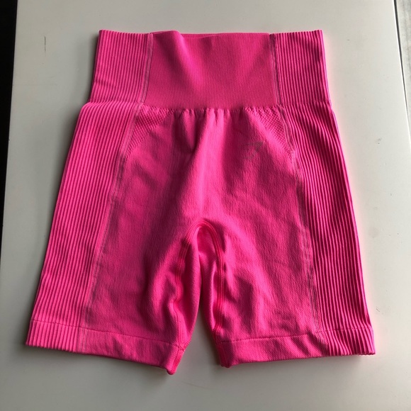 Gymshark Ultra Seamless Bike Shorts Pink Small - Picture 4 of 5